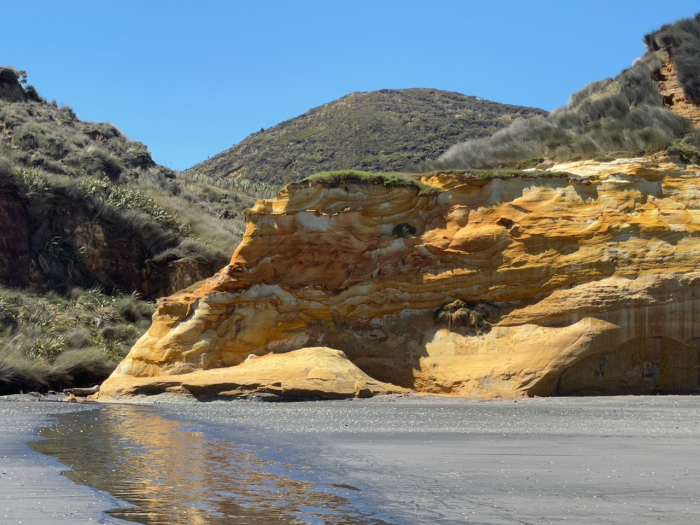 Photo of property: Hills and cliffs at Waikorea Beach